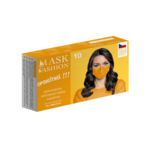 Narančasta medicinska zaštitna maska za lice 10 kom